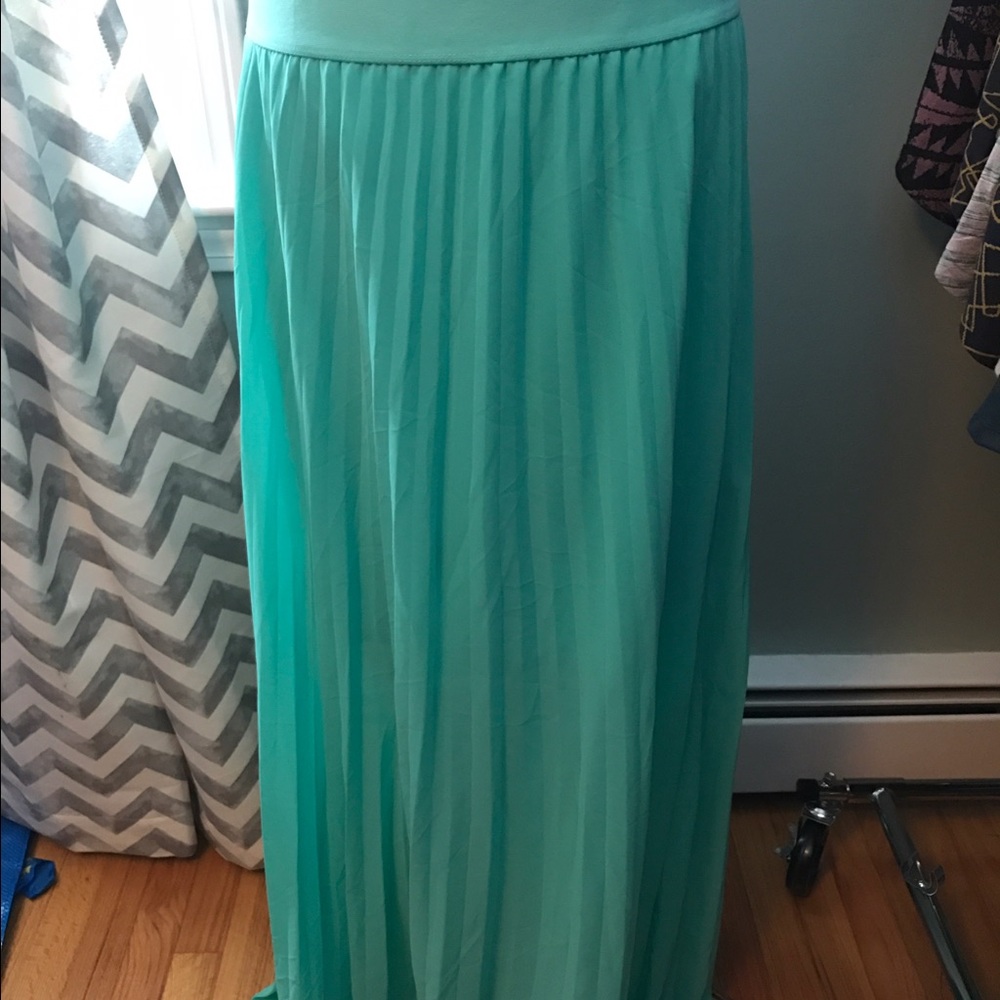 Xl teal maxi skirt